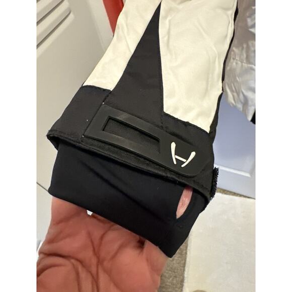 hyra jacket Ski Snow Women’s xL Black White Lime Green Accent Coat - Picture 7 of 7